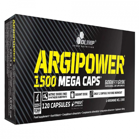 Arginina - Arginina, Olimp Sport Nutrition, Argipower 1500 Mega Caps, 120 de capsule