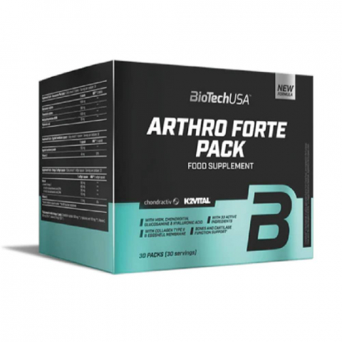 Sanatate articulatii - Supliment pentru articulatii, Biotech USA, Arthro Forte Pack, 30 de pachete