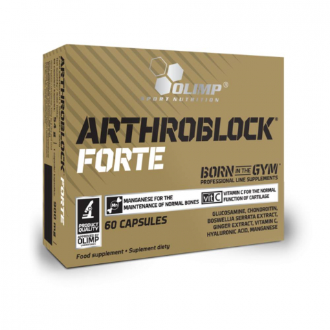 Sanatate articulatii - Supliment pentru articulatii, Olimp Sport Nutrition, Arthroblock Forte, 60 de capsule