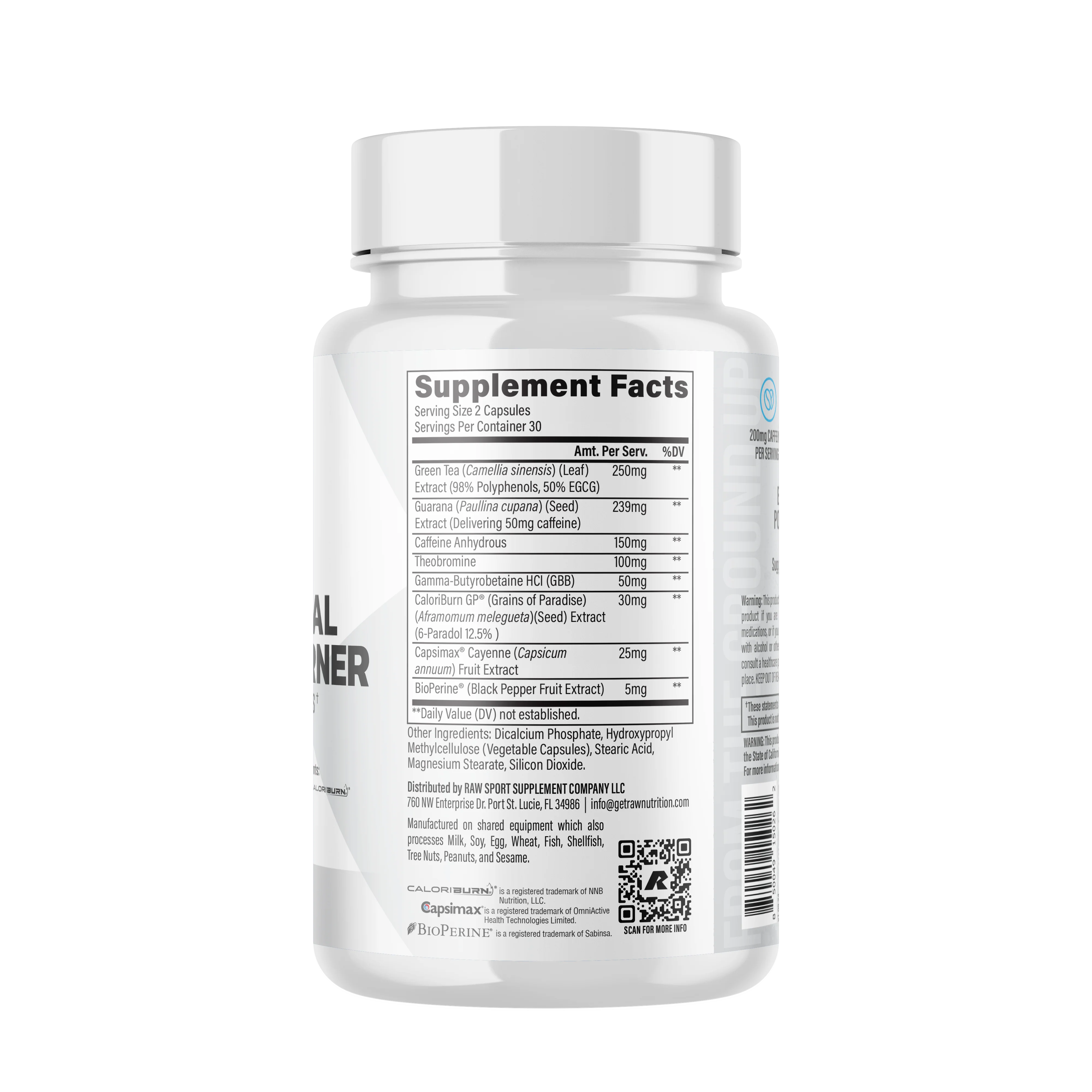 Arzator de grasimi cu efect termogenic, Raw Nutrition, Essential Fat Burner Thermogenic Caps, 60 de capsule [1]