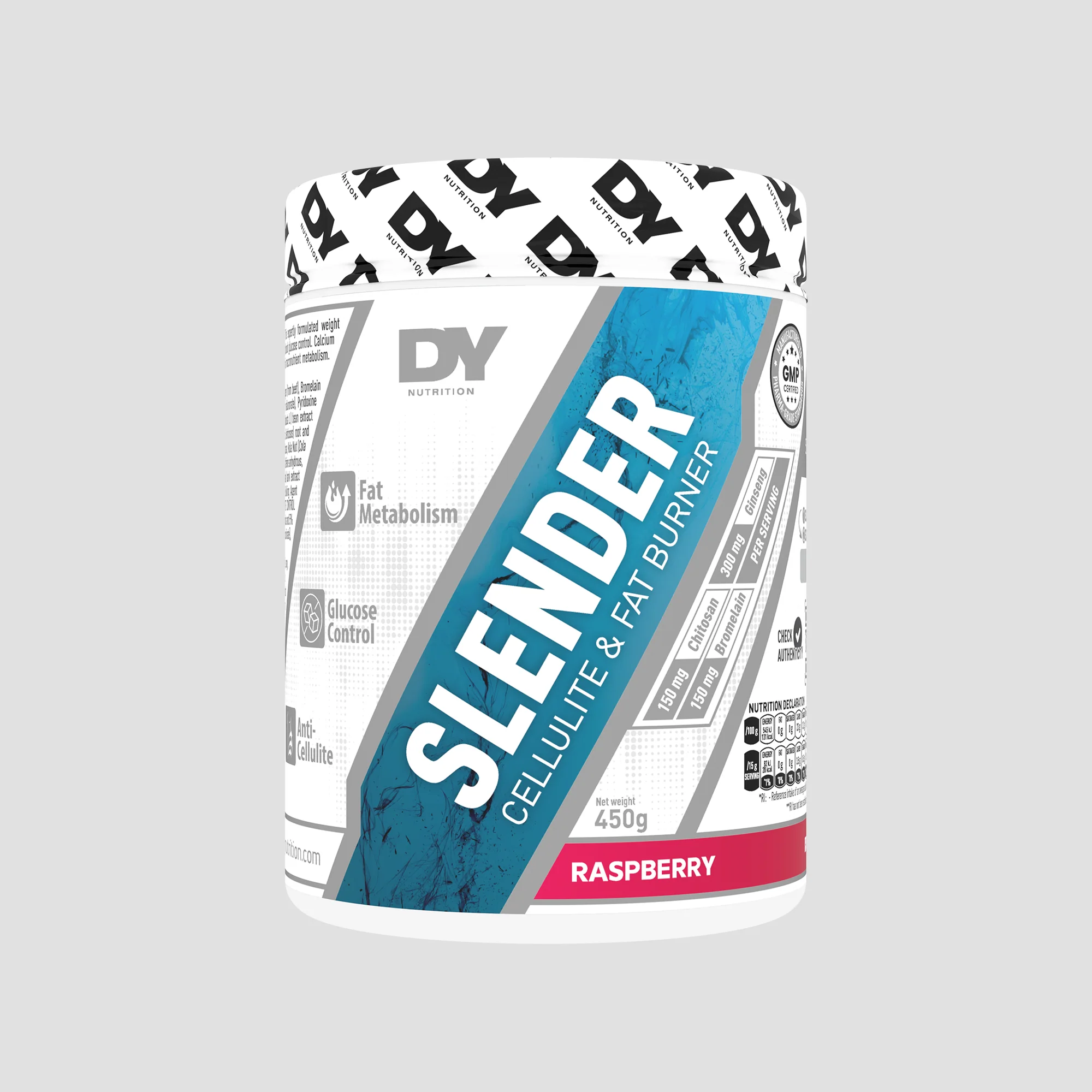 Slabire si definire - Arzator de grasimi si celulita, DY Nutrition, Slender Cellulite & Fat Burner, 450 de grame, pudra