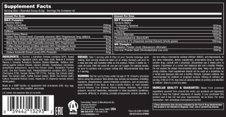 Arzator de grasimi, Universal, Animal Cuts, 248 de grame, pudra [1]