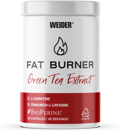 Arzatoare de grasimi - Arzator de grasimi, Weider, Fat Burner Green Tea Extract, 40 de portii, 120 de capsule