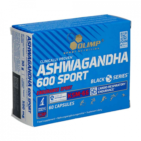 Ashwaganda - Ashwagandha, Olimp Sport Nutrition, Ashwagandha 600 Sport KSM-66, 60 de capsule
