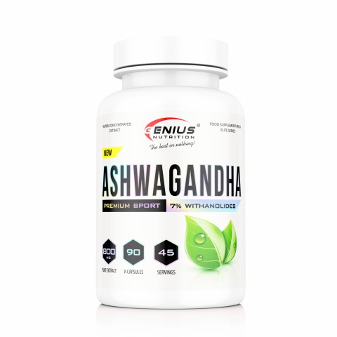 Ashwaganda - Ashwagandha, Genius Nutrition, 90 de capsule