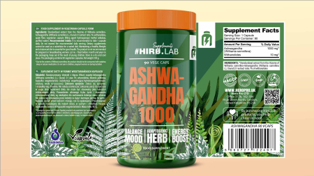 Ashwagandha, Hiro.Lab, Ashwagandha 1000, 90 de capsule [1]