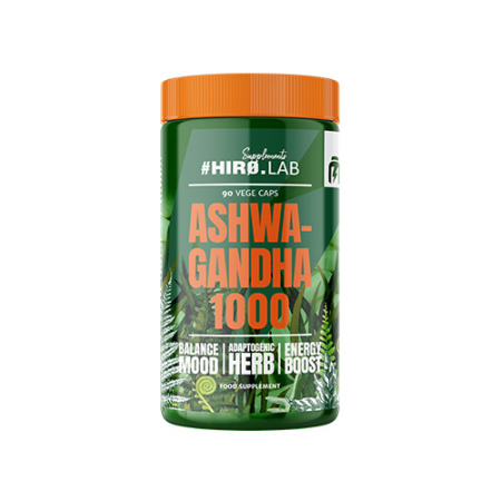Ashwaganda - Ashwagandha, Hiro.Lab, Ashwagandha 1000, 90 de capsule