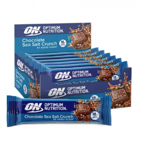 Gustari si bauturi proteice - Baton proteic, Optimum Nutrition, 18 grame de proteina, 12 bucati