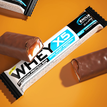 Baton proteic, Genius Nutrition, Whey-X5 Protein Bar, baton de 48 de grame [1]