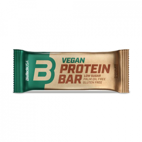 Batoane proteice - Baton proteic vegan, Biotech USA, Vegan protein bar, 50 de grame