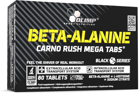 Beta Alanina - Beta Alanina, Olimp Sport Nutrition, Beta-Alanine Carno Rush Mega Tabs, 80 de tablete