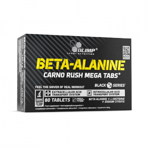 Beta Alanina - Beta Alanina, Olimp Sport Nutrition, Beta-Alanine Carno Rush Mega Tabs, 80 de tablete