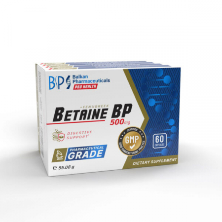 Slabire si definire - Betaina, Balkan Pharmaceuticals, Betaine 500mg, 60 de capsule