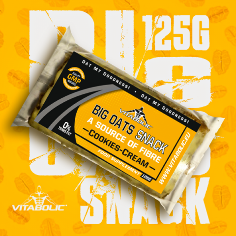 Baton din ovaz, Vitabolic, Big Oats Snack, 125 de grame [3]