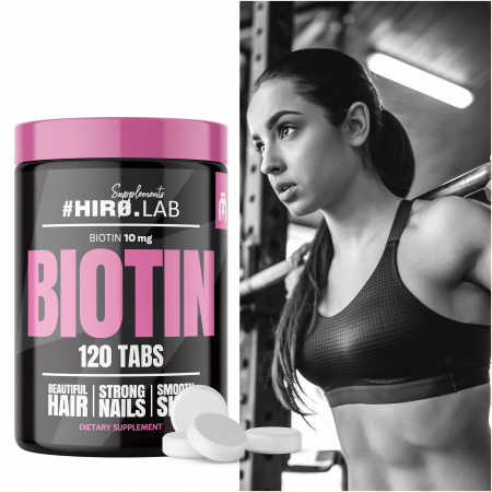 Biotina, Hiro Lab, Biotin 10mg, 120 de tablete [3]
