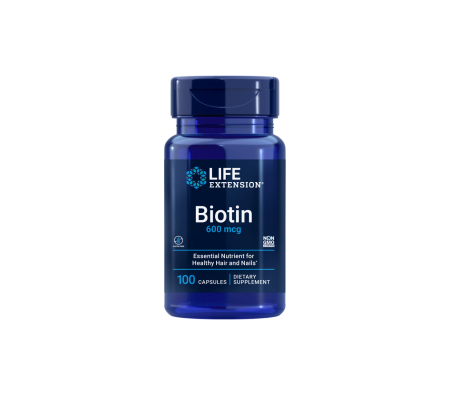 Colagen - Biotina Vitamina B7, Life Extension, Biotin 600mcg, 100 de capsule