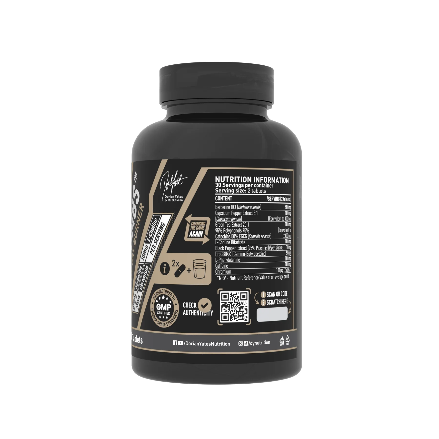 Arzator de grasimi, DY Nutrition, Blackbombs, 60 de tablete [1]