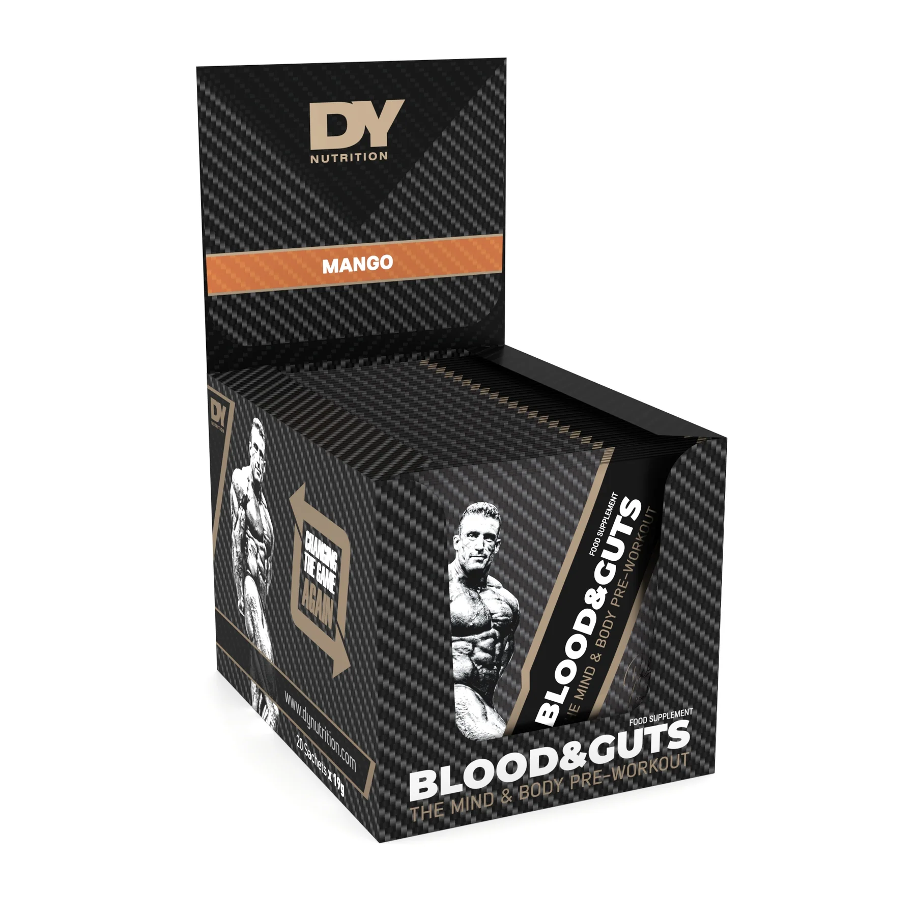Pre-workout, DY Nutrition, Blood & Guts, Cutie cu 20 plicuri [1]