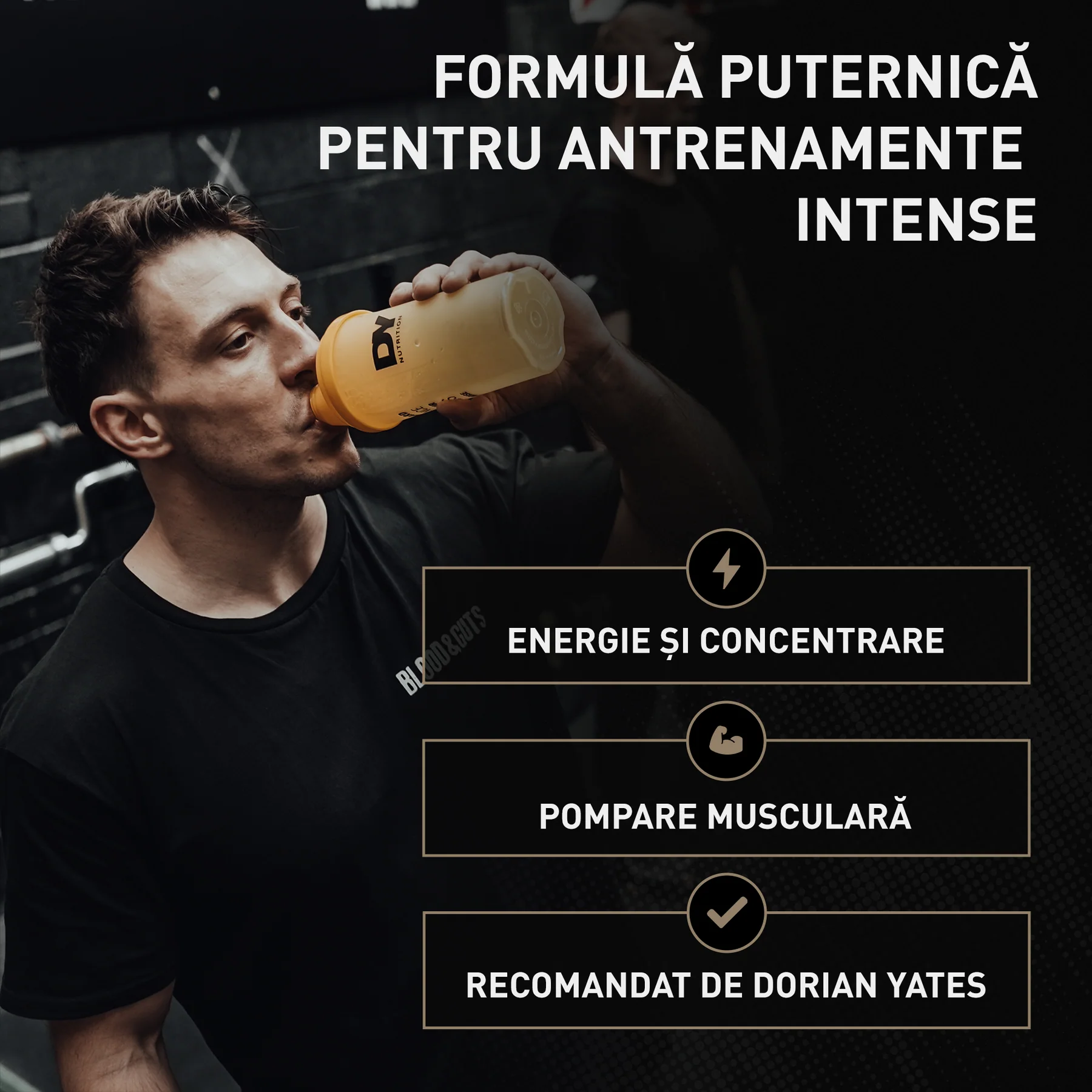 Pre-workout, DY Nutrition, Blood & Guts, 380 de grame, pudra [3]