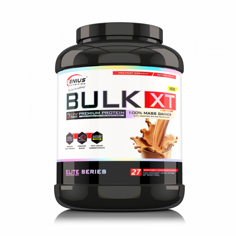 Gainer - Gainer, Genius Nutrition, Bulk-XT, 4kg, pudra proteica