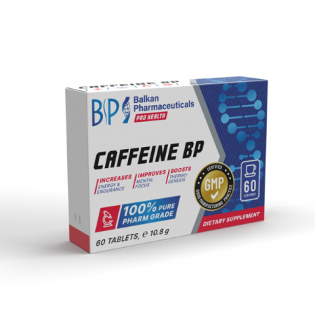 Cu cofeina - Cofeina, Balkan Pharmaceuticals, Caffeine BP, 60 de tablete