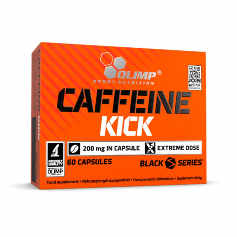 Nutritie sportiva - Cofeina, Olimp Sport Nutrition, Caffeine Kick, 60 de capsule de 200mg