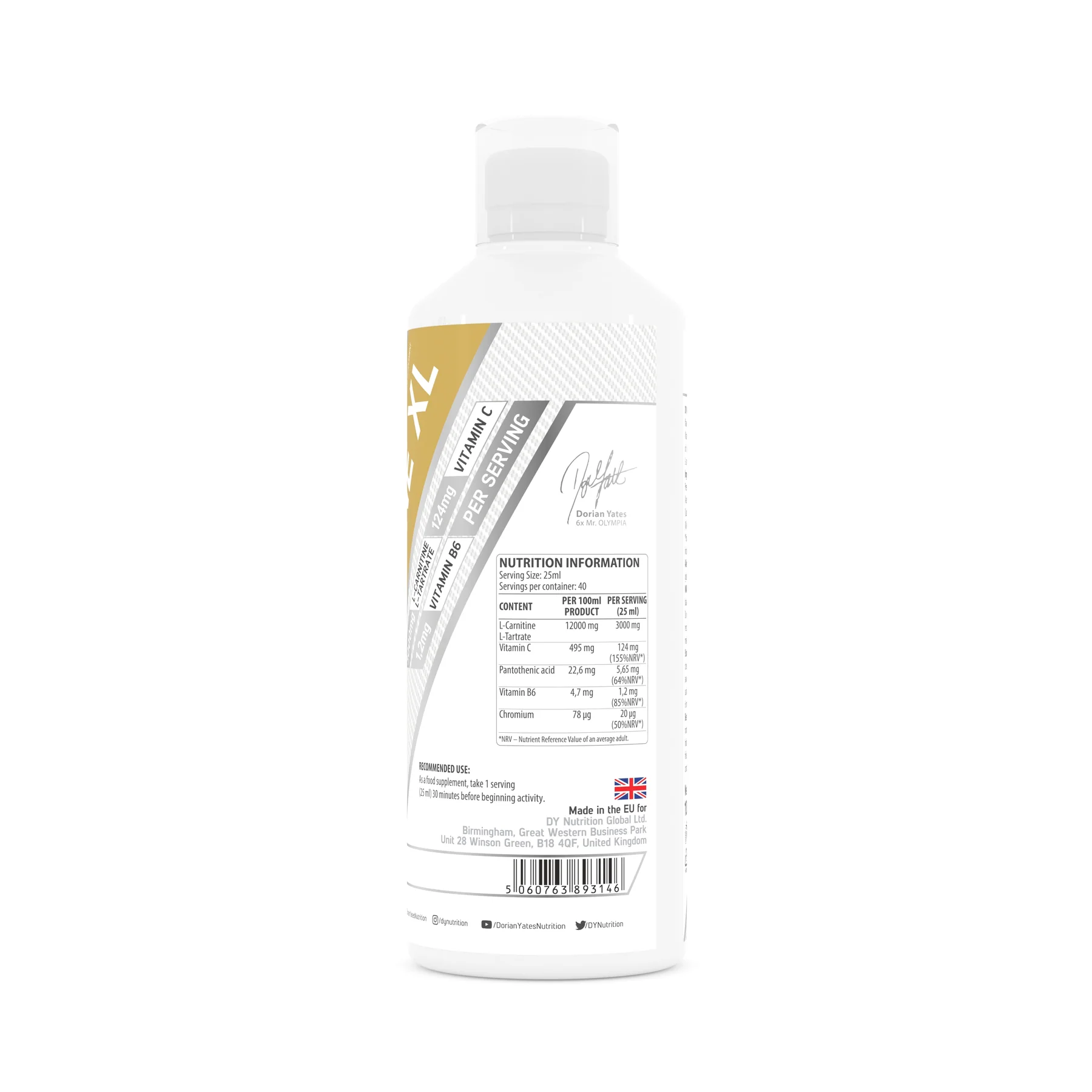 Carnitina, DY Nutrition, L-Carnitine XL, 1000ml, lichid [1]