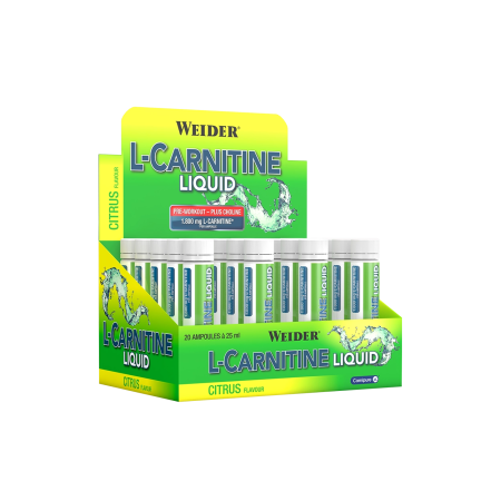 Carnitina - Carnitina lichida, Weider, L-Carnitine Liquid, 20 de fiole