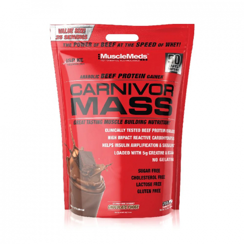 Gainer - Gainer, MuscleMeds, Carnivor Mass, 4.85kg, pudra proteica