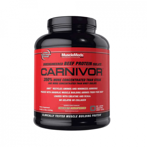 Nutritie sportiva - Izolat proteic din vita, MuscleMeds, Carnivor, 2kg, pudra proteica