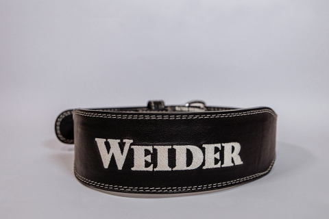 Accesorii - Centura de piele neagra Weider
