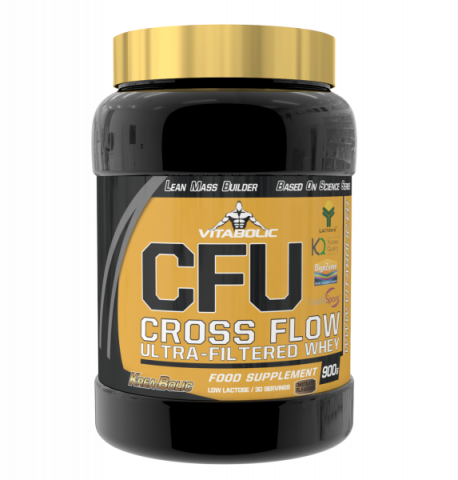 Concentrat - Concentrat proteic, Vitabolic, CFU Cross Flow Whey, 900 de grame, pudra proteica