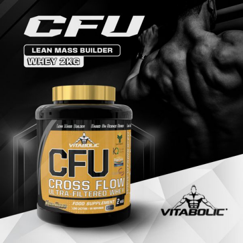 Concentrat proteic, Vitabolic, CFU Cross Flow Whey, 900 de grame, pudra proteica [3]