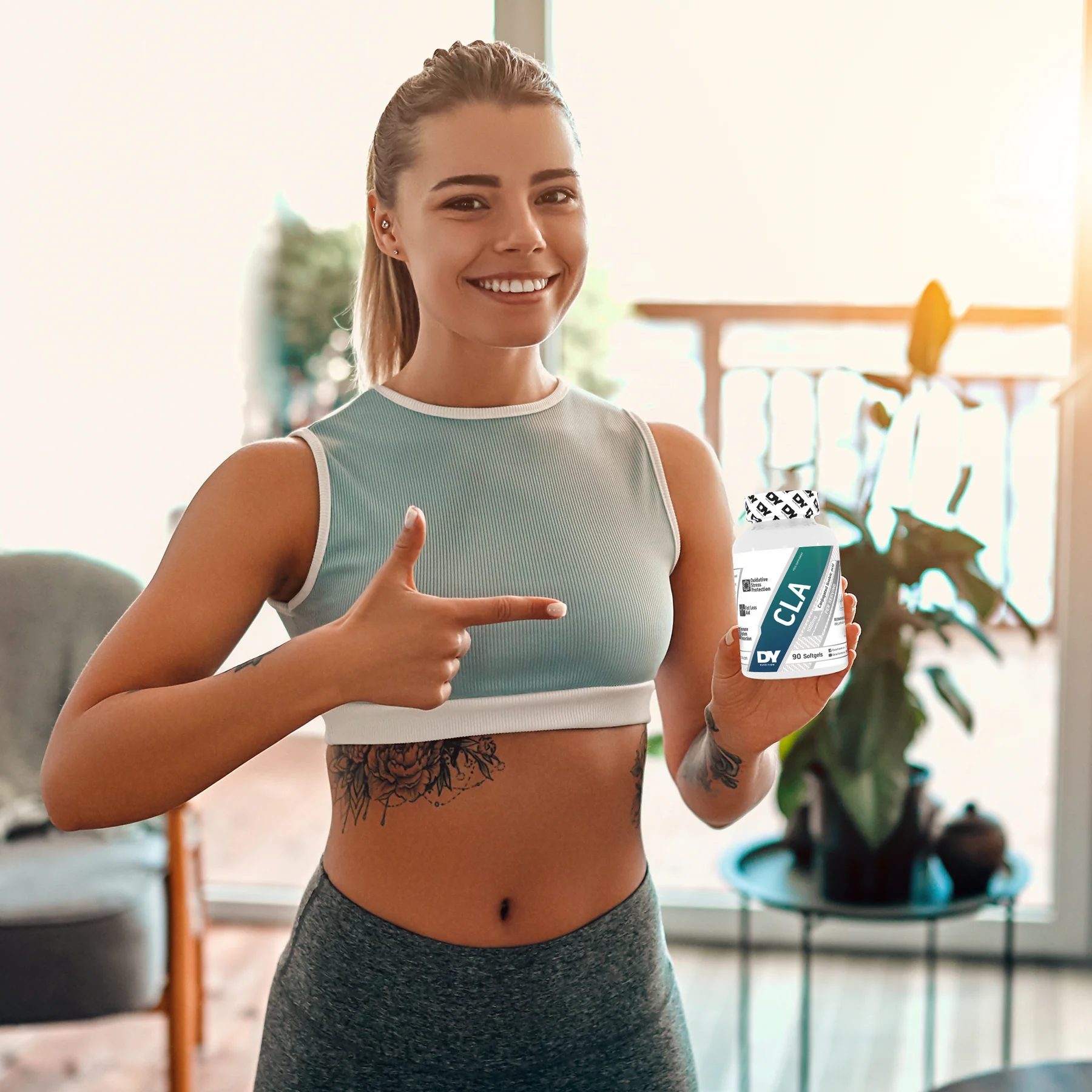 CLA, DY Nutrition, 90 de capsule moi [6]