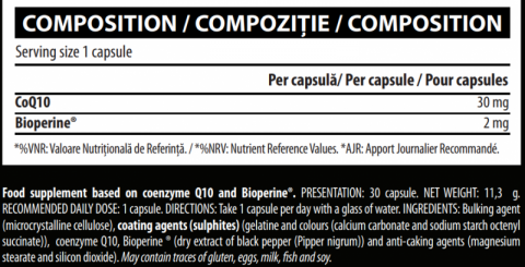 Coenzima Q10 + BioPerina, Vitabolic, 60 de capsule [2]