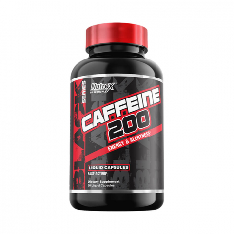Nutritie sportiva - Cofeina, Nutrex, Caffeine, 60 de capsule lichide de 200mg