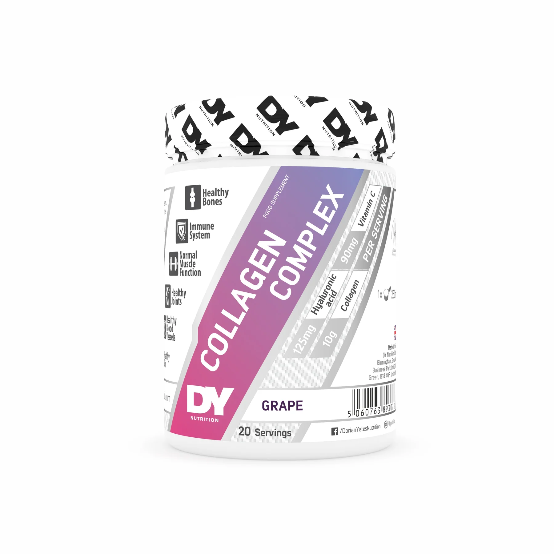 Sanatate generala - Colagen, DY Nutrition, Collagen Complex, 300 de grame, pudra