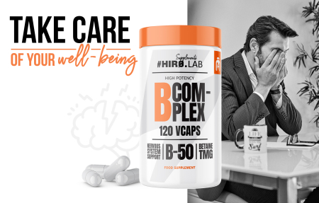 Complex de vitamin B, Hiro.Lab, B Complex, 120 de capsule [6]