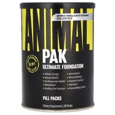 Magneziu - Complex de vitamine, Universal, Animal Pak, 30 de pachete