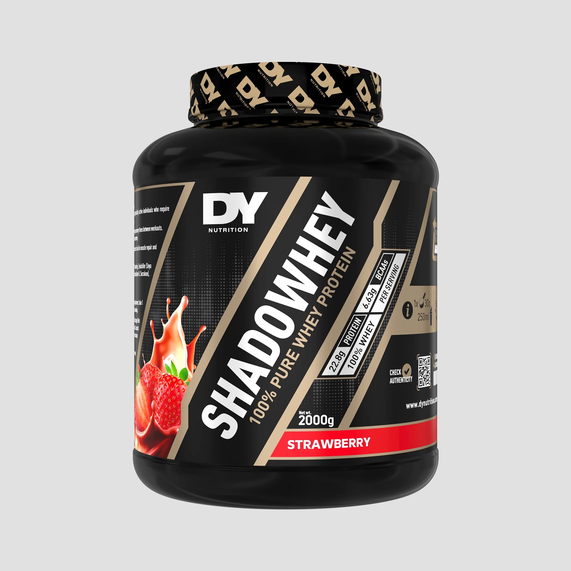 Proteina - Concetrat proteic din zer, DY Nutrition, Shadowhey 100% Whey Concentrate, 2kg, pudra proteica