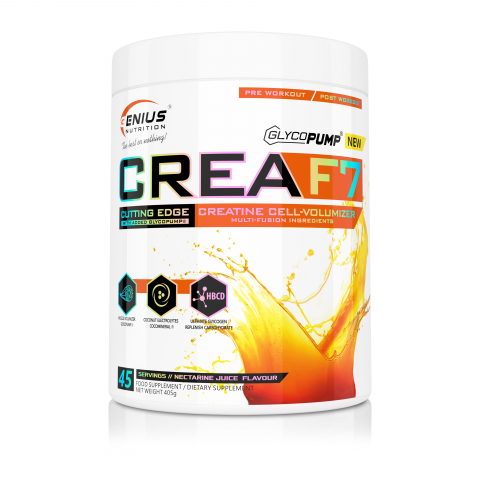 Creatina - Matrice de creatina, Genius Nutrition, Crea F7, 405 grame, pudra