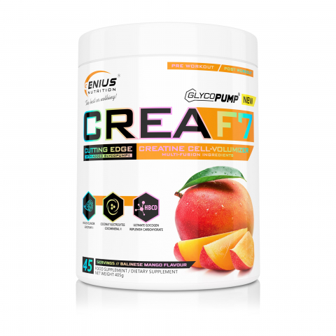 Creatina - Matrice de creatina, Genius Nutrition, Crea F7, 405 grame, pudra