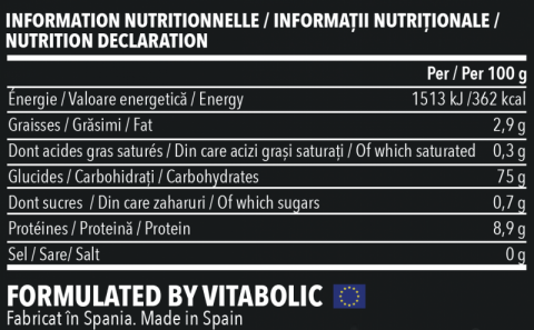 Crema de orez, Vitabolic, Creamy Instant Rice, 1kg, pudra [1]