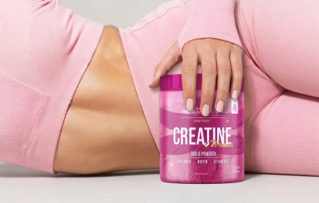 Creatina+Colagen, Hiro.Lab, Creatine 4 Women, 30 de portii, 300 de grame, pudra [3]