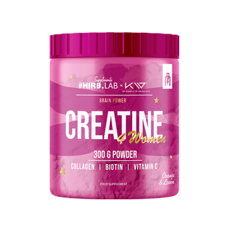 Creatina - Creatina+Colagen, Hiro.Lab, Creatine 4 Women, 30 de portii, 300 de grame, pudra