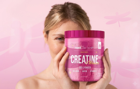 Creatina+Colagen, Hiro.Lab, Creatine 4 Women, 30 de portii, 300 de grame, pudra [2]