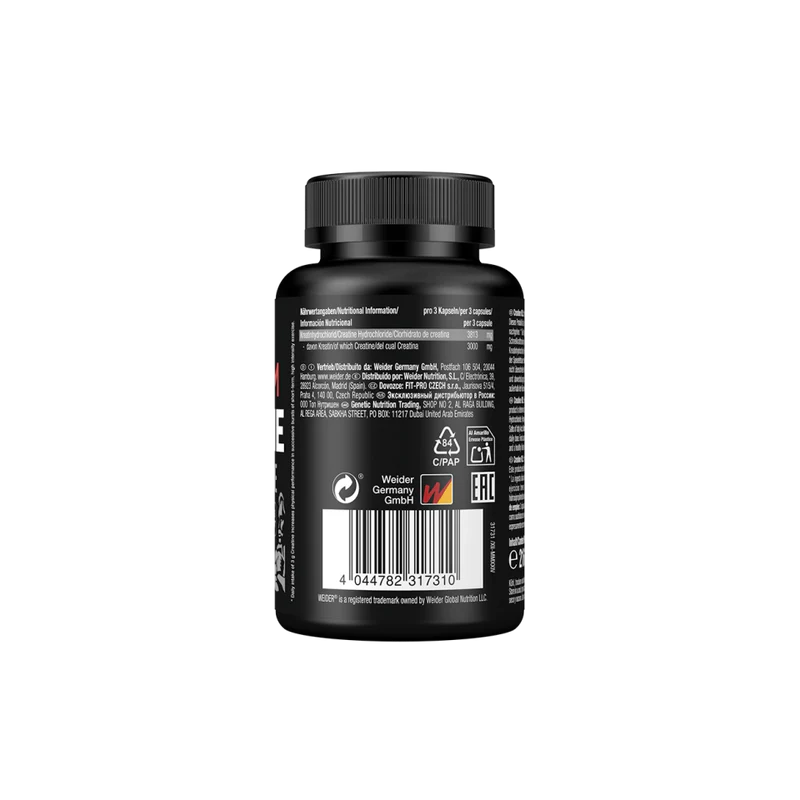 Creatina hidroclorid, Weider, Premium Creatine HCL, 150 de capsule [1]