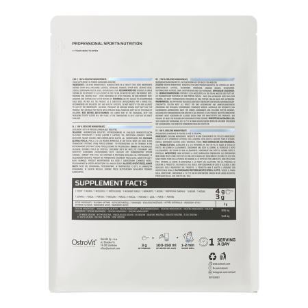 Creatina monohidrat, Ostrovit, Creatine monohydrate, 500 de grame, pudra [2]