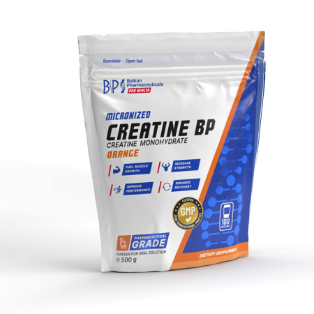 Creatina monohidrata, Balkan Pharmaceuticals, Creatine BP, 500 de grame, pudra [1]