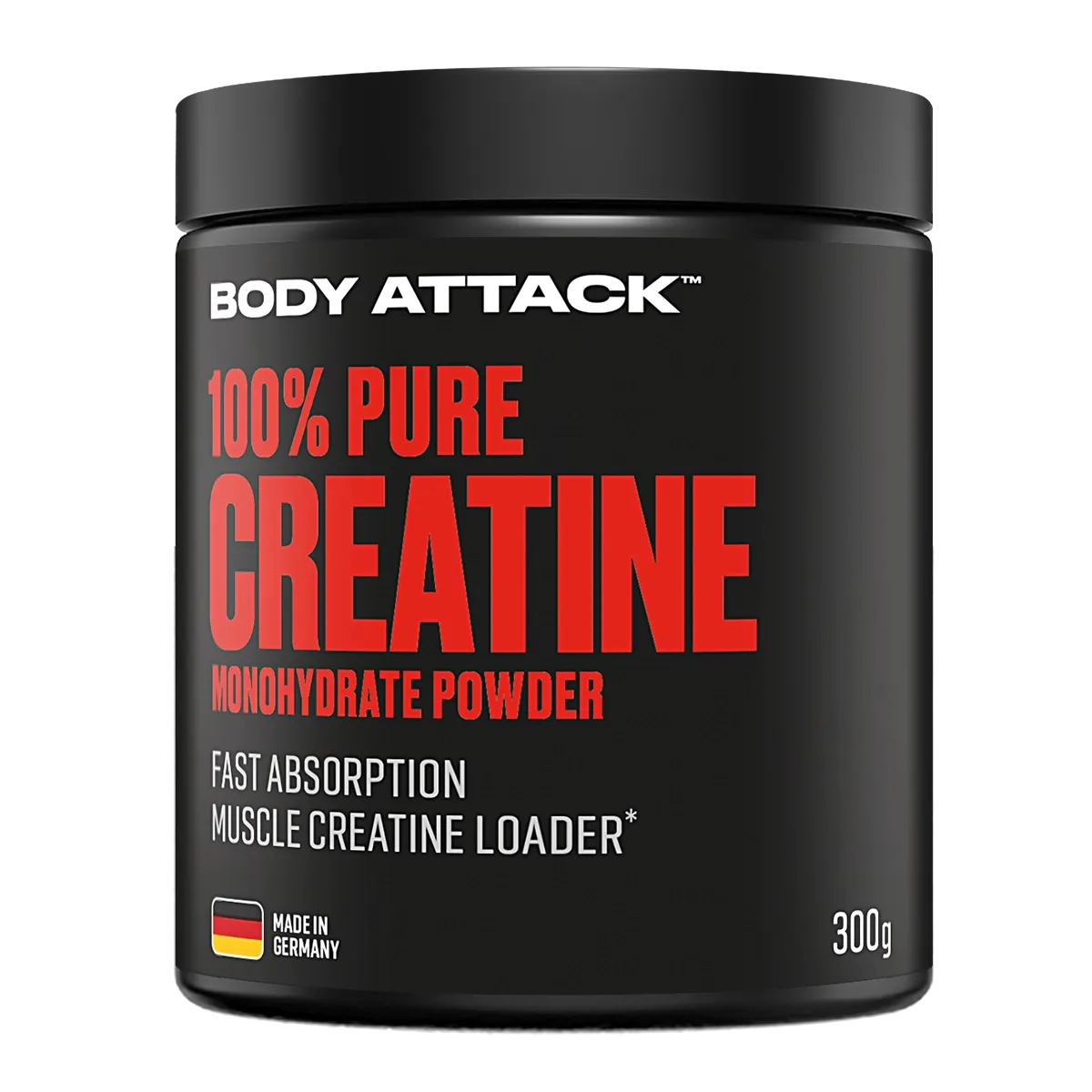 Monohidrata - Creatina monohidrata, Body Attack, 100% Pure Creatine Monohydrate, 300 de grame, pudra